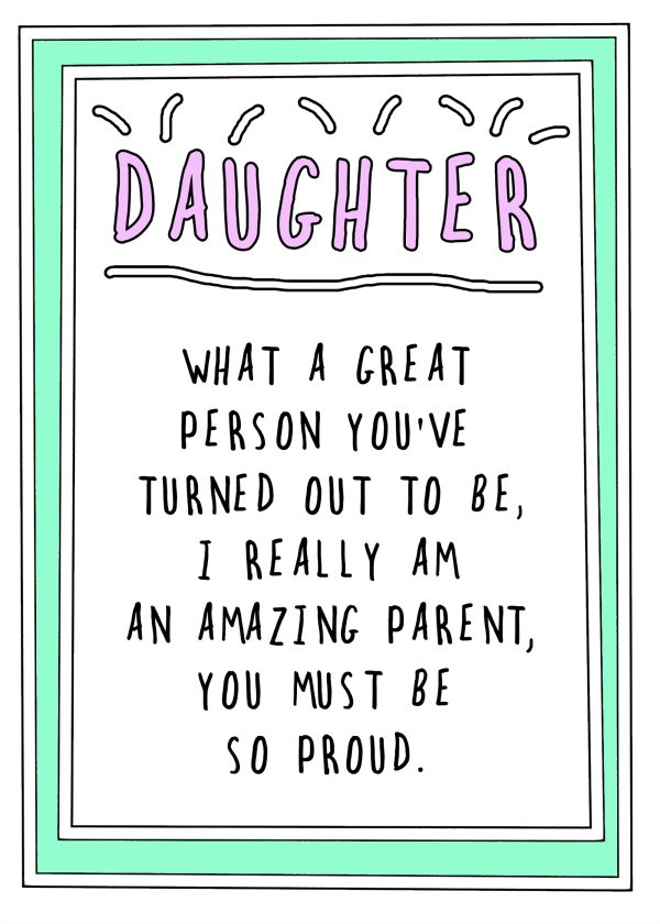 Birthday card daughter