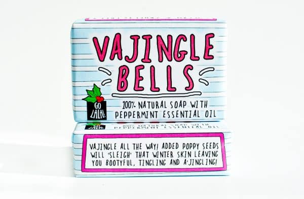 Vajingle Bells rude Christmas soap bar