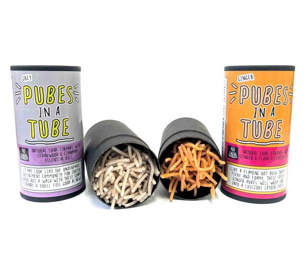 GINGER Pubes in a Tube - ginger & clove soap strands - Image 4